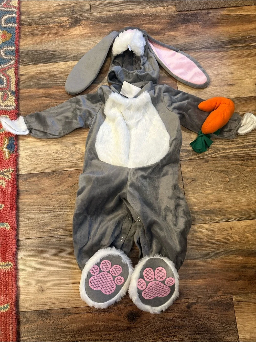 InCharacter Lil' Bunny Infant Costume - Gray Halloween Baby 6-12 months
